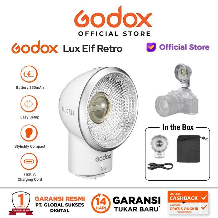 Godox Lux Elf Retro Camera Flash Godox Flash Kamera