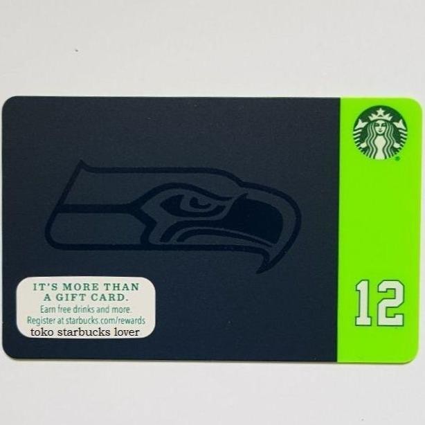 

Starbucks Card US Plastic City Seattle Seahawks 2015 Black