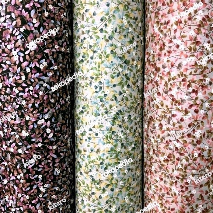 

KAIN KATUN JEPANG TOKAI SENKO MOTIF DAUN KECIL