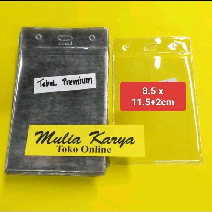 

Plastik Name tag 8.5 x 13.5 tebal PREMIUM / Kantong ID card / Panitia