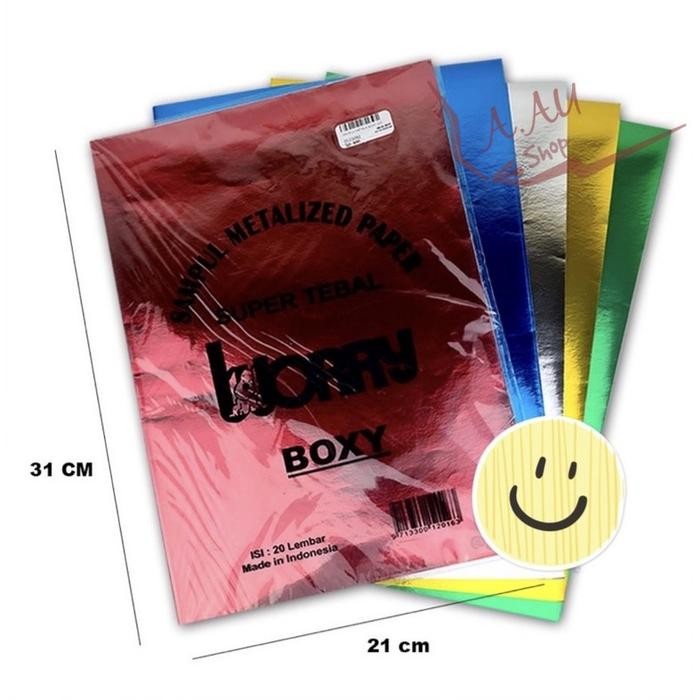 

Sampul Buku Metalik (5Warna) 20 Lembar Boxy Campus / Besar