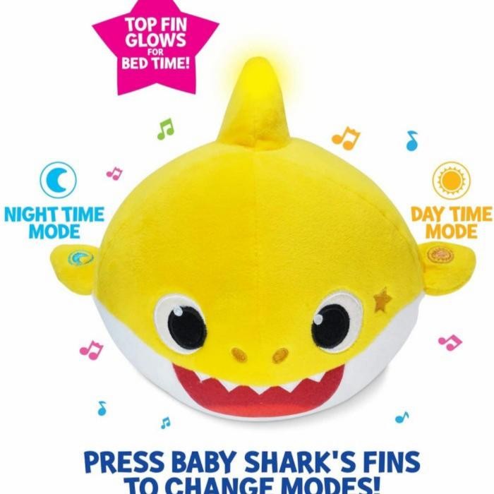 Pinkfong Baby Shark Sing And Snuggle Doll Original / Boneka Baby Shark