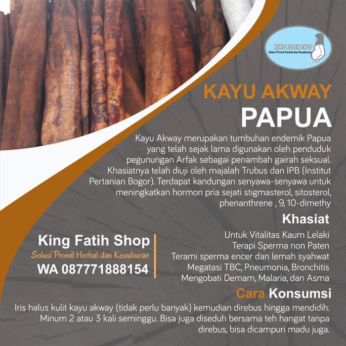 New Kayu Akway Super Papua 50Gr High Quality