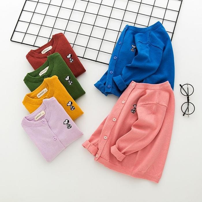 Cardigan Anak Unisex /Sweater Snoopy Anak premium