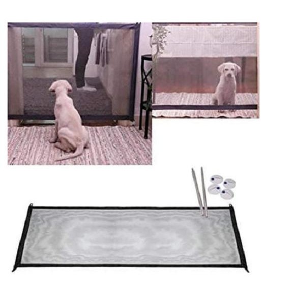 Pembatas Pintu Jaring Penghalang Kandang Pagar Hewan Kucing Anjing