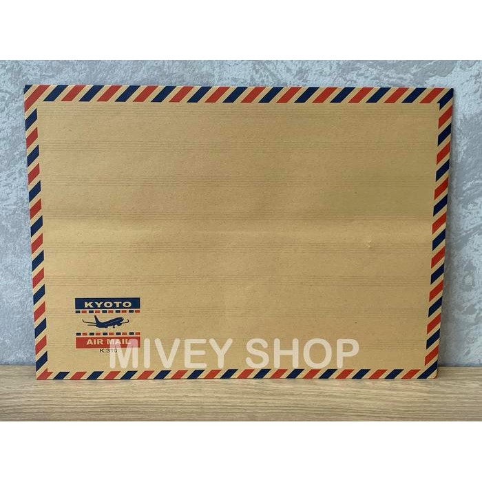 

AMPLOP COKLAT 310 AIRMAIL TALI ISI 50 PCS KODE 55