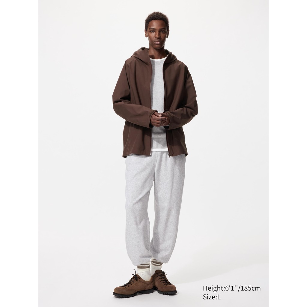 Uniqlo BLOCKTECH Jaket Parka Potongan 3D (Water-Repellent)