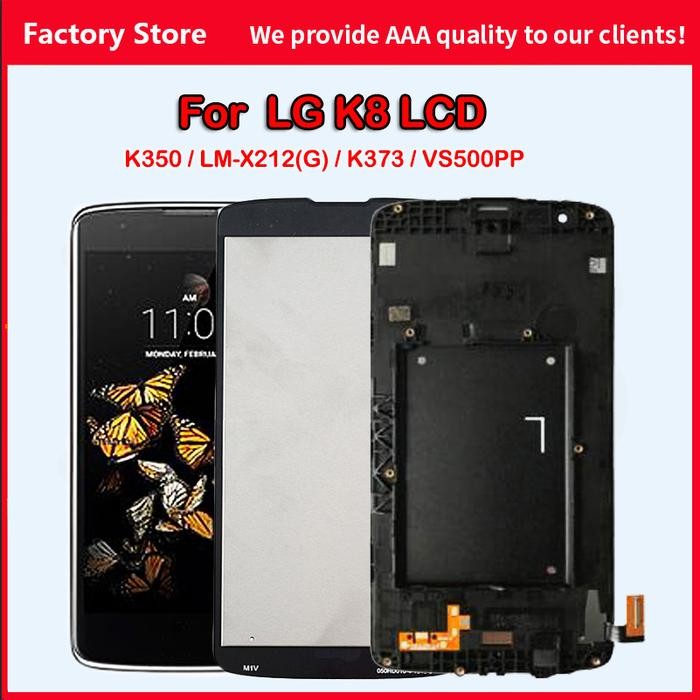 10-Touch AAA Quality LCD For LG K8 LCD Display Screen For K350N K350 LM-X212(G) K373 VS500PP LCD Dis
