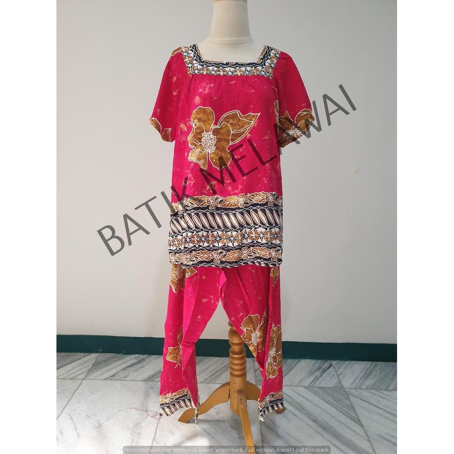 Setelan Batik PREMIUM SUNAN celana panjang tangan pendek Rahlan *