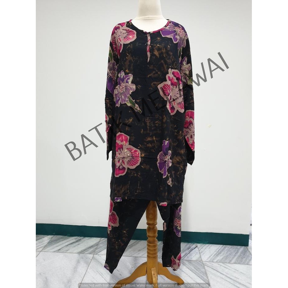 Setelan Batik PREMIUM SUNAN celana panjang muslim XL Bis Bobok *