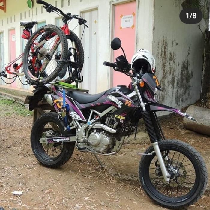 bracket breket rak pannier carrier sepeda dimotor