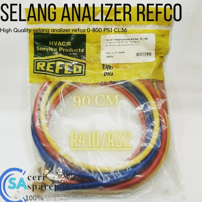 Selang Manifold Refco R410A Selang Analizer Refco R410A