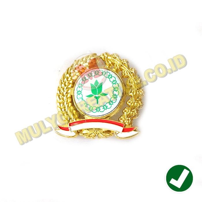 

Pin Purna Pakibraka Warna Putih Pin Bros Paskibra Model Padi Kapas PREMIUM