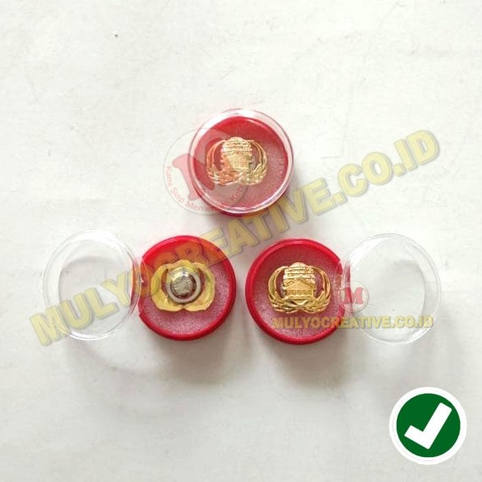 

Lencana Logo Korpri Pengait Jenis Magnet Dan Box Pin Bulat PREMIUM