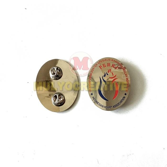

Pin PERKI Model Oval Lencana Pin Logo PERKI Logam Stainless PREMIUM