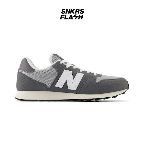 NEW BALANCE 500 GREY WHITE Sepatu Sneakers Pria - GM500LCR - Size 44.5