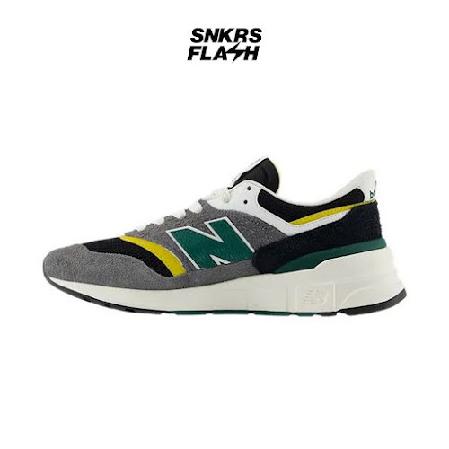 NEW BALANCE 997R BLACK MARSH GREEN Sepatu Sneakers Unisex - U997RRA - Size 45