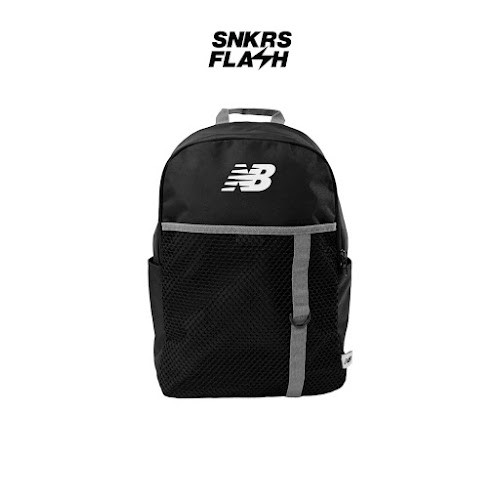NEW BALANCE MESH POCKET BACKPACK BLACK Tas Ransel Unisex - LAB13194BK - Size NO SIZE