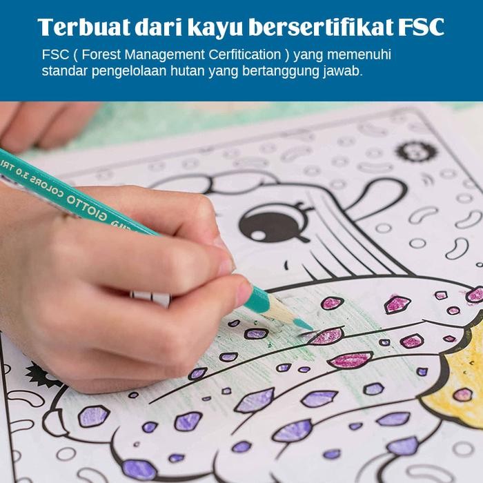 

Giotto Pensil Mewarnai 36 Warna 3 Mm Color 3.0 Lyr-277600