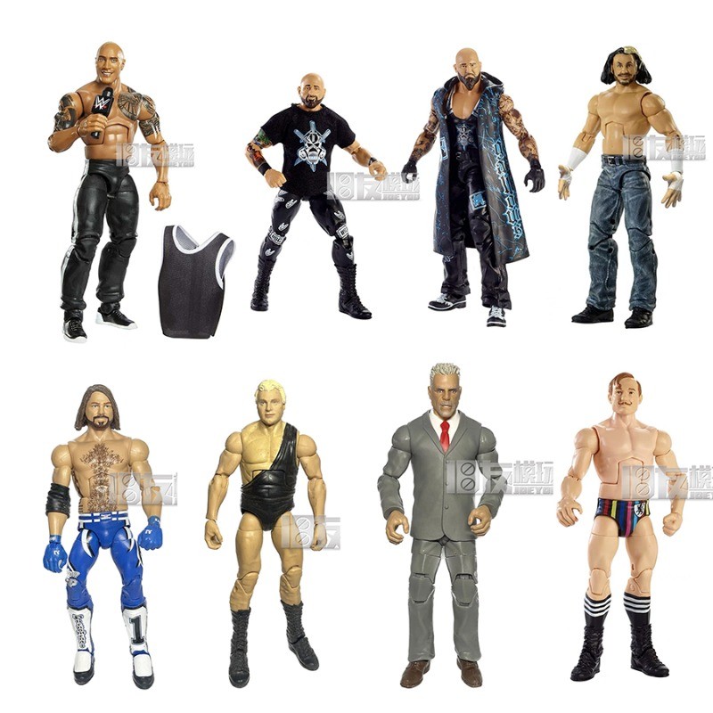 Ring Wrestler Boulder Johnson Suits The Ultimate Warrior Club Hart Action Figure Collection Joints M