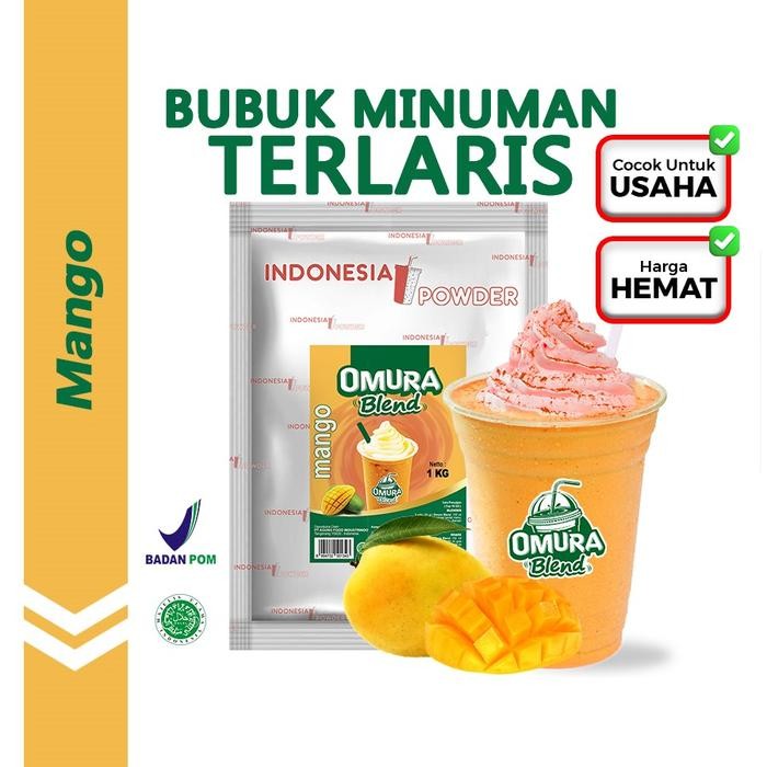 

Ready- Omura Blend Bubuk Minuman Rasa Mango / Mangga Powder Drink 1 Kg Omura Powder #Gratisongkir