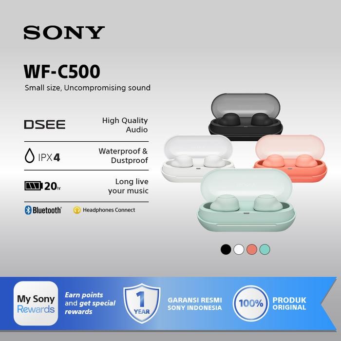 Sony Wf-C500 Truly Wireless Headphones / Wfc500 / Wf C500