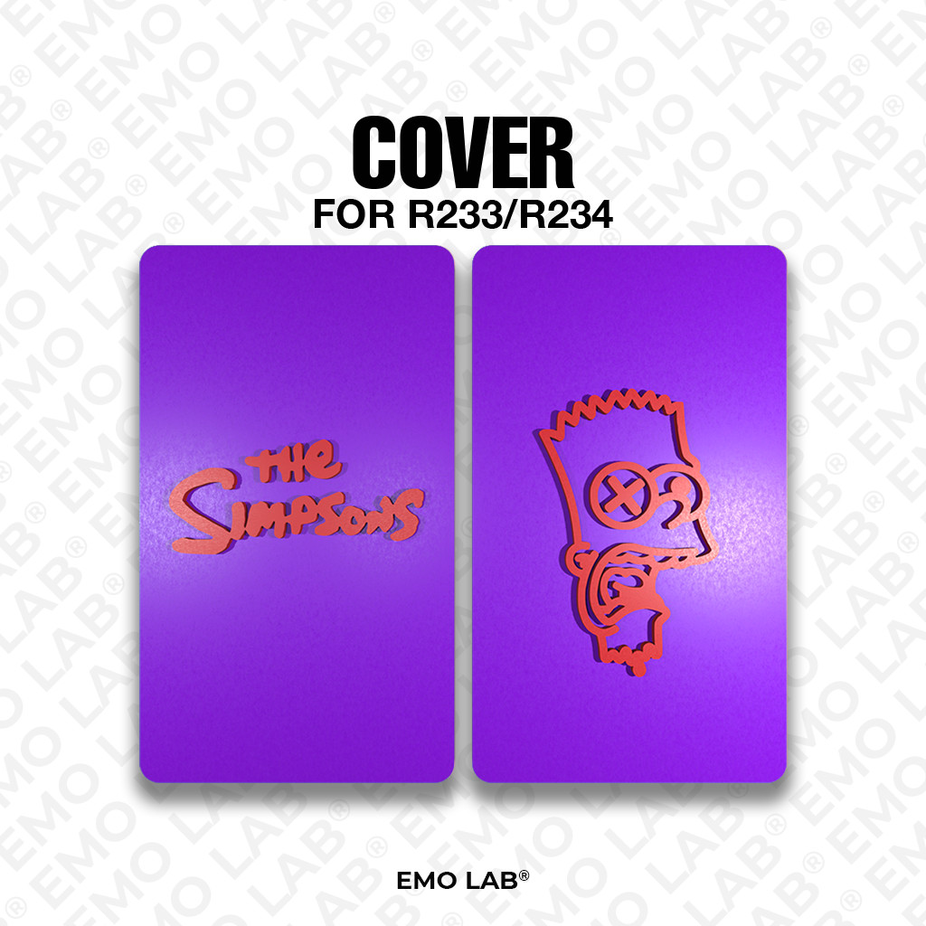 SIMPSONS PURPLE RED BACKDOOR 3D PRINT R233/R234