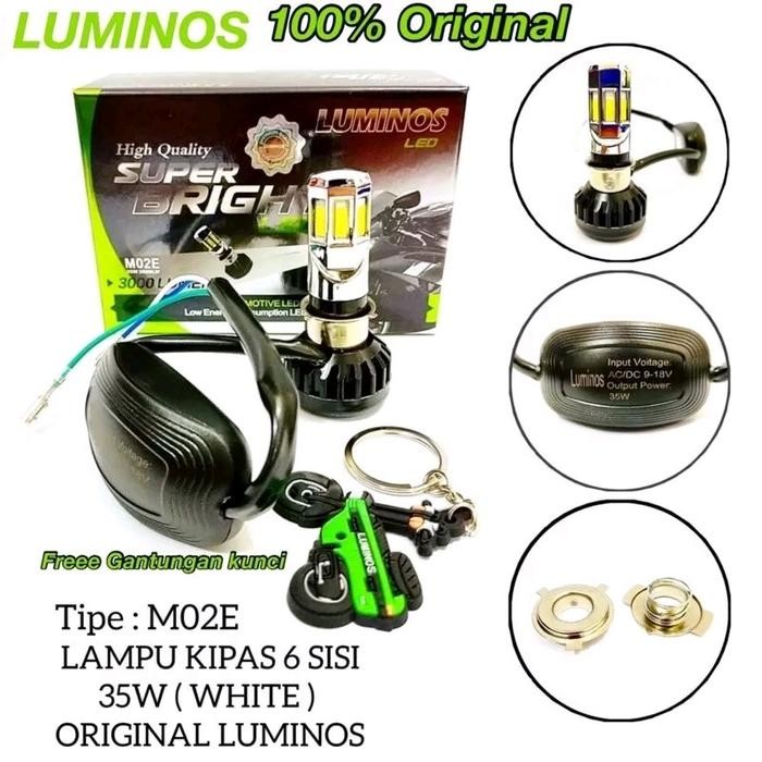 Lampu Led Luminos 6 Sisi Lampu Depan Led Ac Dc Motor Merk Luminos