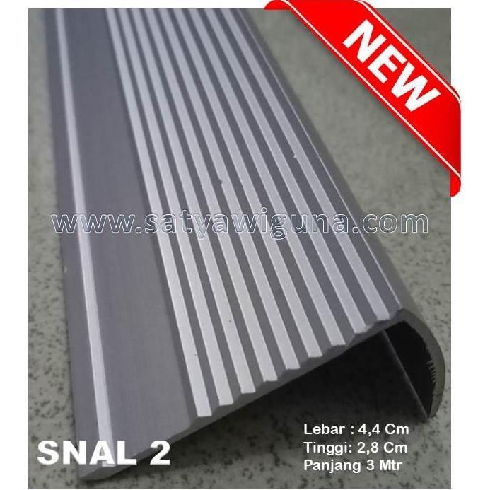 AQIBSAZA STAIR NOSING / LIS TANGGA / STEP NOSING ALUMUNIUM SNAL2