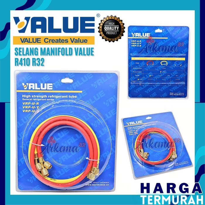 SELANG MANIFOLD VALUE R410 R32 SLANG MANIPOLD PENGISIAN AC R32