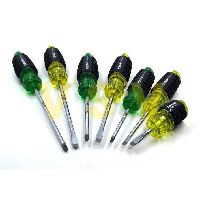 Tekiro Cushion Grip Screwdriver Set 7Pc / Obeng Set 7Pc / Obeng Karet