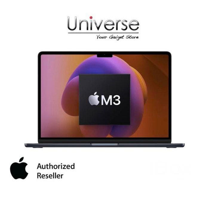 B2AG Apple Macbook Air M3 13" Inch 2024 - Garansi Resmi Apple Indonesia Ibox