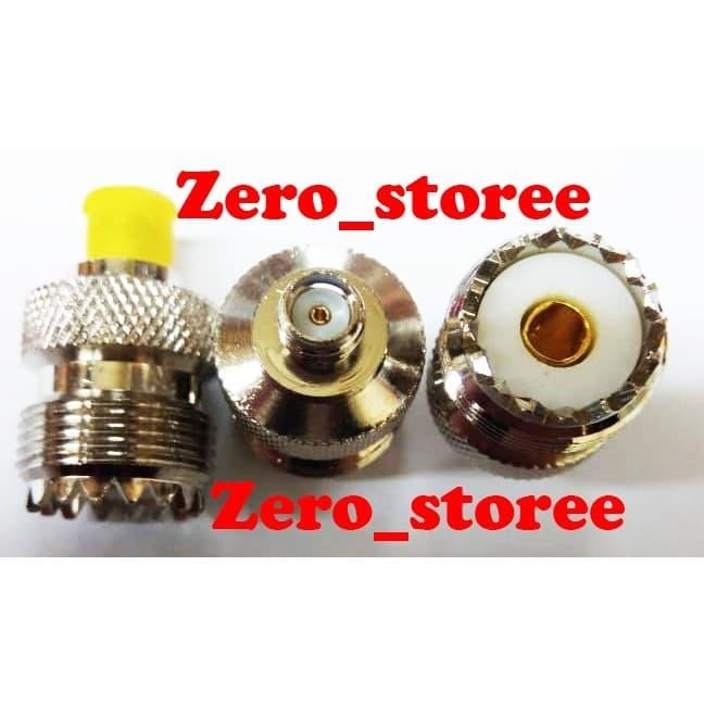 MSOD Konektor Pl Female To Sma Female Sambungan Pl259 Radio Ht Connector