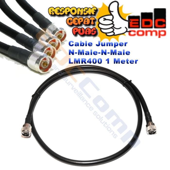 MSOD Cable Jumper N-Male To N-Male Lmr400 1 Meter Lmr-400 Kabel