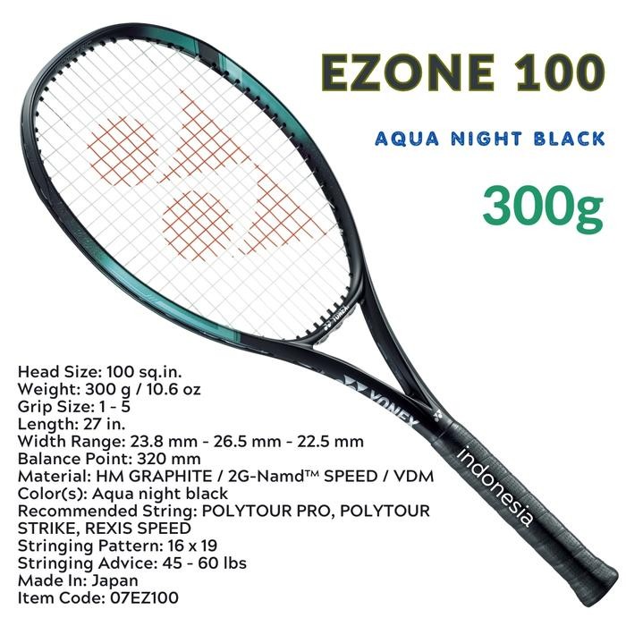 Yonex EZONE 100 300g Aqua night black - raket tenis