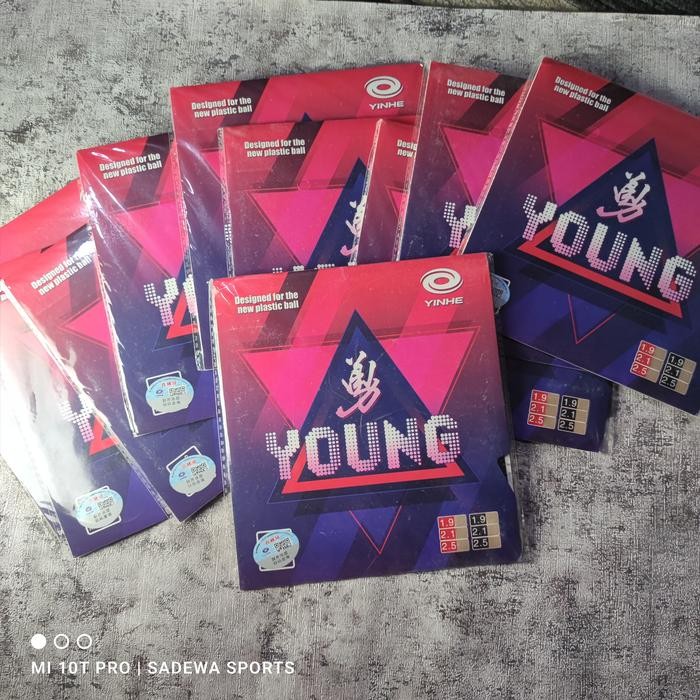 Karet Bintik panjang resmi ITTF Terjahat YINHE YOUNG LP super block
