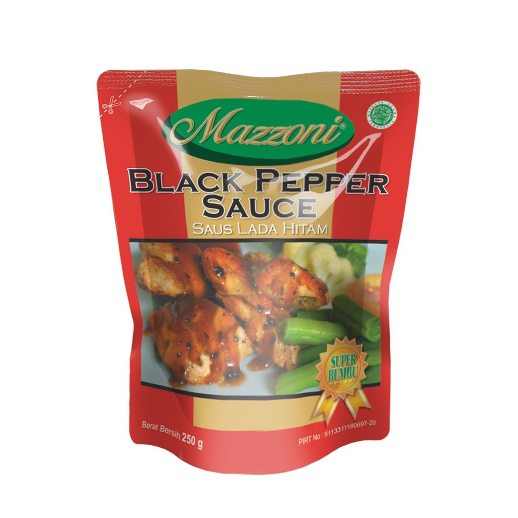 

Mazzoni Saus Barbeque / Blackpeper / Teriyaki 250gr