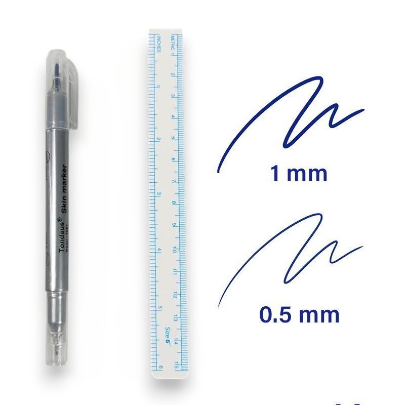 

Tondaus Medical Skin Marker Double Head Tip Spidol Kulit Operasi - TD01