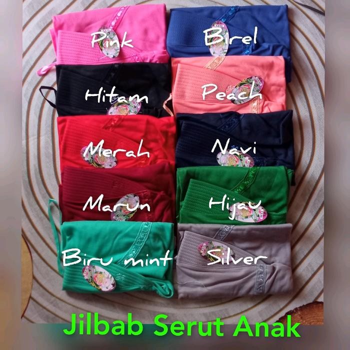 (Expert) Jilbab Serut Kaos Anak TK