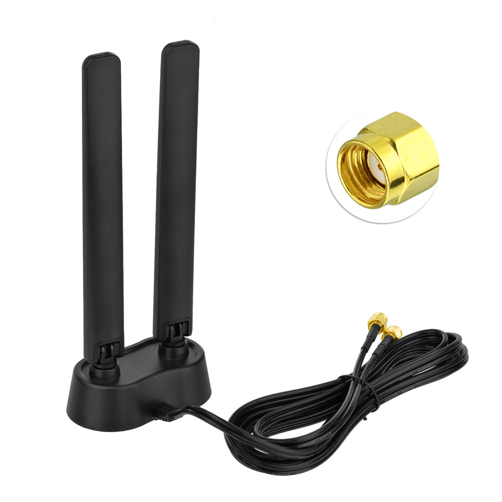 Superbat 6GHz 5GHz 2.4GHz Gaming 6.0dBi Omnidirectional Tri-band WiFi 6E Antenna for PC Desktop Comp