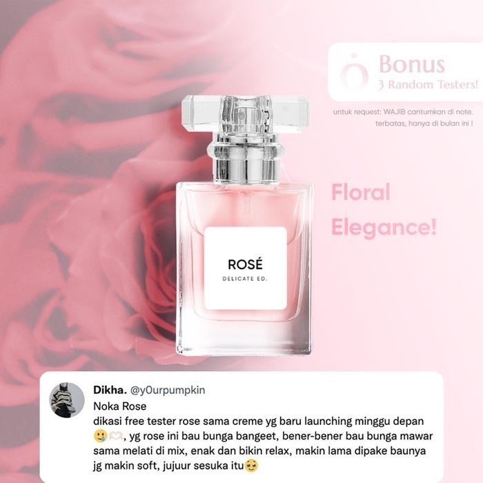 (Expert) NOKA PERFUME PARFUM NOKA BLOOM CREAME ROSE EIDEN PARFUM WANITA