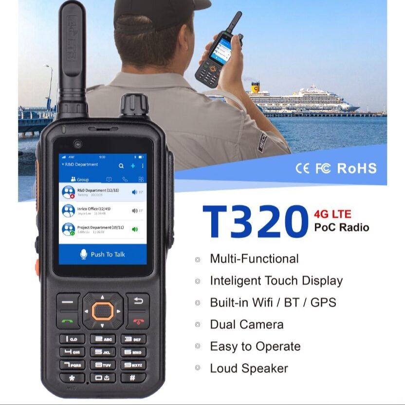 Inrico T320 for Zello Android Network POC Radio 4G LTE Transceiver
