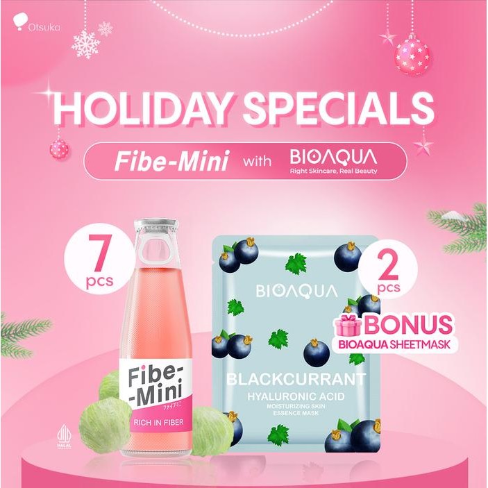 

NWFK [Limited] Fibe Mini X Bioaqua Holiday Package Free 2Pcs Sheetmask