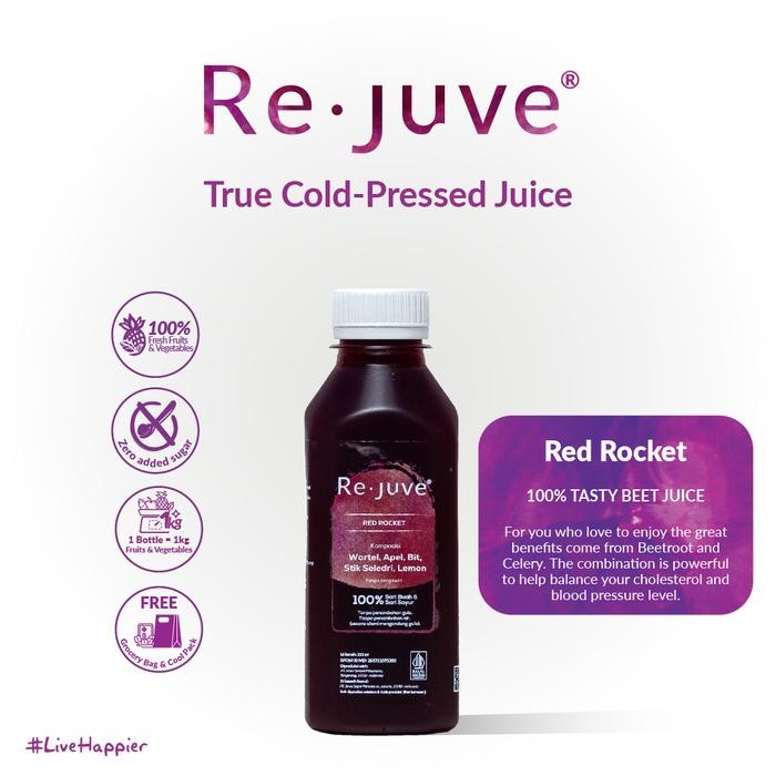 

NWFK Re.Juve - Red Rocket 250 Ml (Cold-Pressed Juice / Jus)