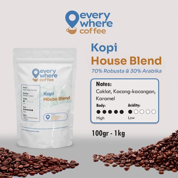 

NWFK Biji Kopi House Blend (Robusta 70%/Arabica 30%)