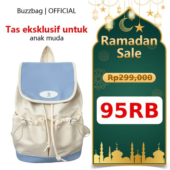 Buzzbag - Tas Sekolah Aesthetic Korean Style Tas Sekolah Sma Korean Style Tas Ransel Laptop Korea