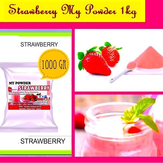 

8SXE Promo Powder Rasa Stawberry 1Kg - Bubuk Minuman Rasa Stawberry