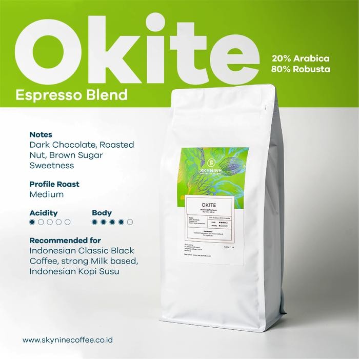 

8SXE Okite Blend Roasted Beans 1Kg