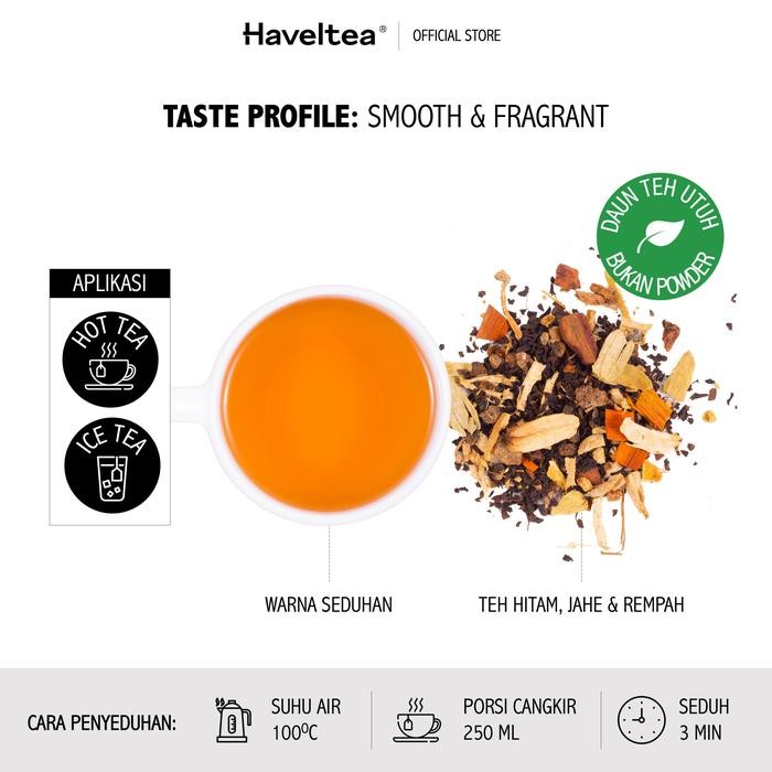 

8SXE Banda Neira Mini Tin Haveltea Teh Rempah Herbal Teh Hitam Jahe