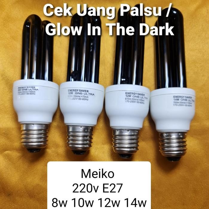 

(Gln) - Lampu Uv Blb Cek Uang / Neon Glower 14W 220V Meiko